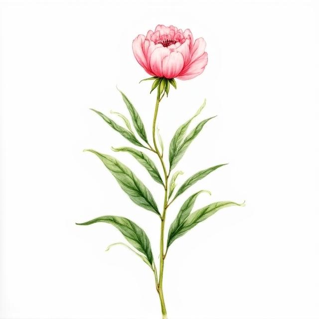 Illustration botanique à l'aquarelle